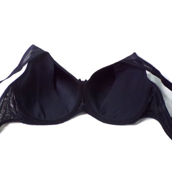 WACOAL Retro Chic Full Underwire Spacer Bra Black #853186 42DD NEW - Picture 7 of 8
